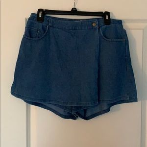 Denim Skort.